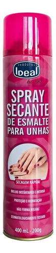 Spray Secante De Esmalte Para Unhas Ideal 400ml