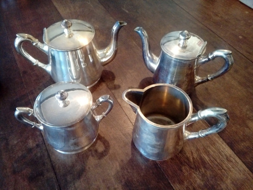 Juego De Té De Metal Con Baño De Plata Plata Ausonia (4 P.)