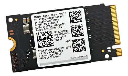 M.2 2242 NVMe SSD 512GB 2枚 Ssd Nvme M.2 2242 512gb Samsung Pcie Gen3 X4 Mz-alq512b Preto