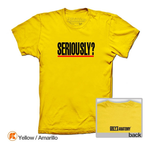 Greys Anatomy Playeras Seriously Series De Tv