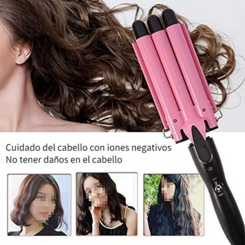 S 25mm Waflera Cabello Tenazas 3 Rizadora De Pelo Plancha