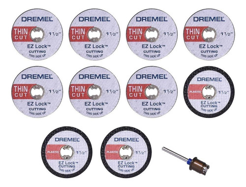 Kit Dremel Para Corte Com 11 Peças Ez688 Para Micro Retífica