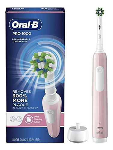 Cepillo Dientes Electrico Rosa Oral-b Pro 1000importado Eua