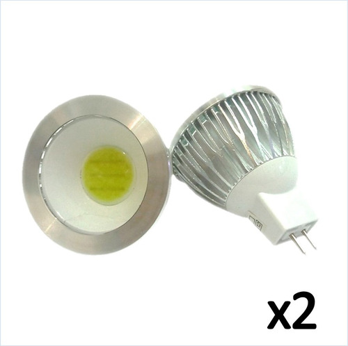 Imagen 1 de 3 de Bombillo Mr16 3w Led 12v Luz Blanca 6500k