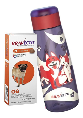 Imagem 1 de 3 de Bravecto Anti Pulgas E Carrapatos Para Cães De 4,5 A 10kg