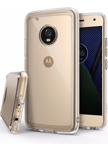 Forro Protector Ringke Fusion Motorola Moto G5 Plus + Vidrio