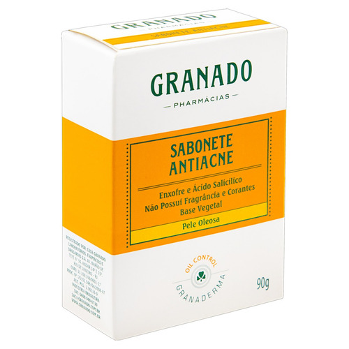Imagem 3 de 4 de Sabão em barra Granado Antiacne Granaderma de 90 g