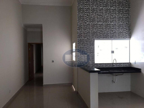 Imagem 1 de 13 de Casa Em Construção, Acabamento Todo Em Porcelanato. Rico Em Blindex.. - Ca1809
