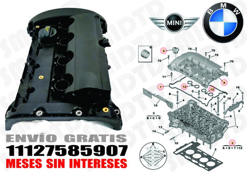 Tapa Punter Junta Valv Pcv Bmw Mini Cooper R57 Convert 11-15