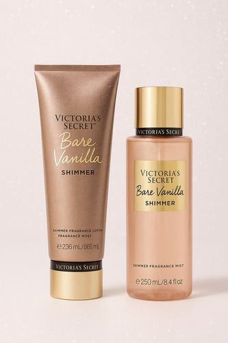Loción En Crema Victorias Secret Original 236ml Shimmer Bare Vainilla