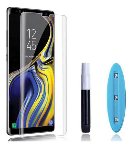 Mica Glass 5d Con Pegado Uv 9h Glass Para Galaxy Note 9 8