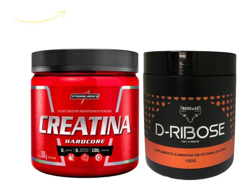 Creatina 300g Integralmedica + D-ribose 150g Hibull