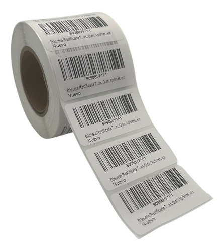 Imagen 2 de 5 de 6 Rollos Etiqueta Térmica Genérica (51x25 Mm) 1000 Pzs C/u