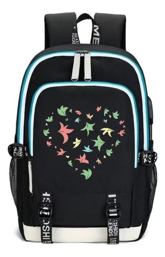 Mochilas Escolares Heartstopper Moda Con Puerto De Carga Usb