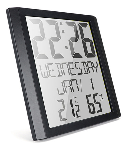 Reloj De Pared Digital Con Termo-higrómetro.. 6'' Gran Panta