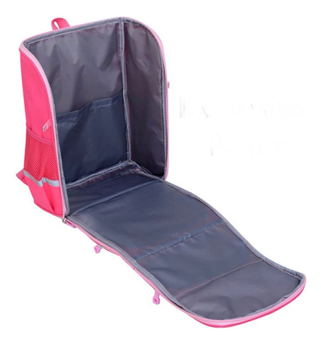 Mochila Kuromi Kawaii Escolar Apertura 360 Importada Lila 3d