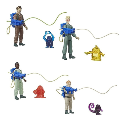 Set De 6 Real Ghostbusters Vintage Kenner Reissue Especial