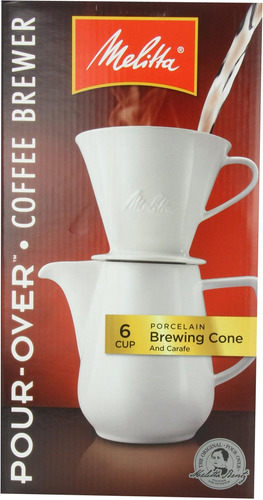 Cafetera Gourmet Melitta, Paquete De 1, Jarra De Porcelana