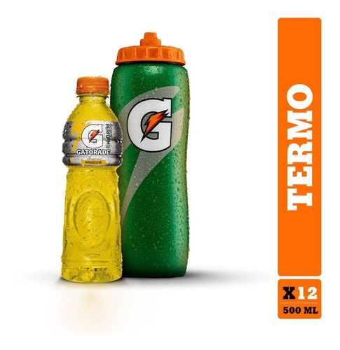 Gatorade X12 500ml + Termo Gratis.