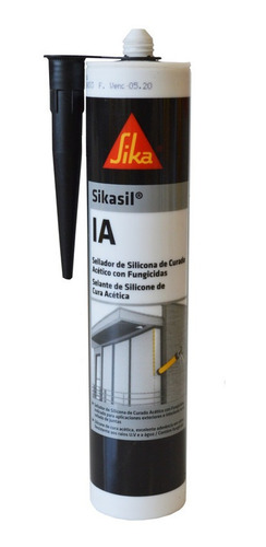 Sikasil-ia Silicona Acética Antihongos Negro 280ml