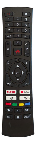 Control Remoto Para Pantallas Smart Tv Rca Series Rtv +pilas Negro