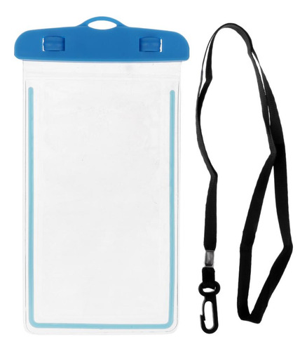 3 Bolsa Móvil Impermeable Universal Para Teléfono Azul