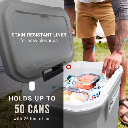 Cooler Coleman 316 Series Con Ruedas Hard Rock De 65 L, Colo