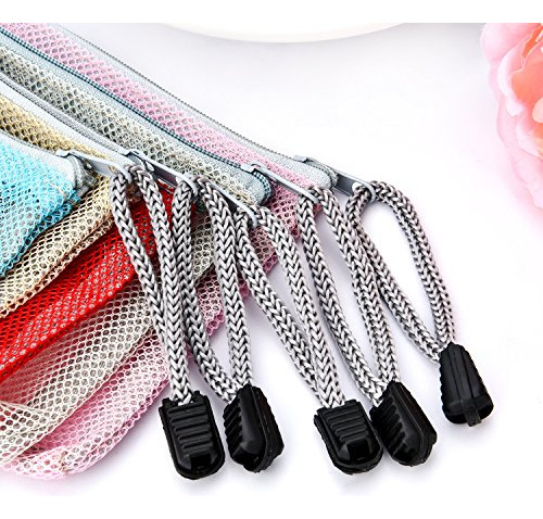 Bolsa De Maquillaje Malla Con Cremallera Compacta 20 Cm