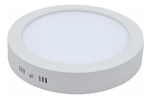 Panel Plafon Redondo 12w Macroled Pr12 Aplicar Blanco Frio
