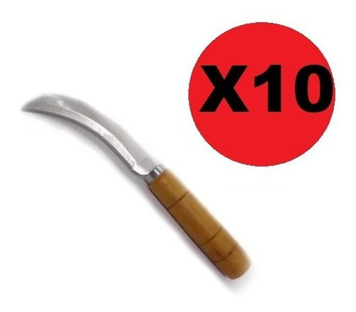 Cuchillo Hoceta Curvo X10 Mango Madera