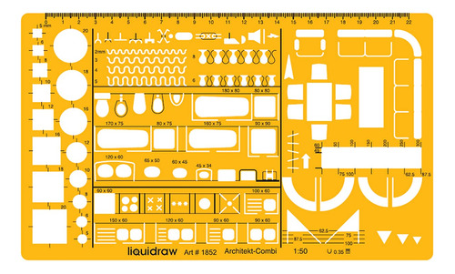 Plantilla De Dibujo Arquitectónico A Escala 150 Métrica