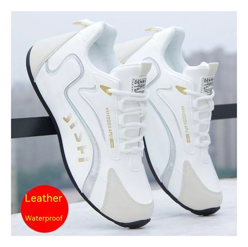 Zapatillas Deportivas Informales Nuevos Zapatos Planos Cuero