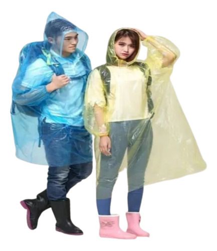 Oferta! 2 Pilotin Capa Lluvia  Adulto Tipo Poncho