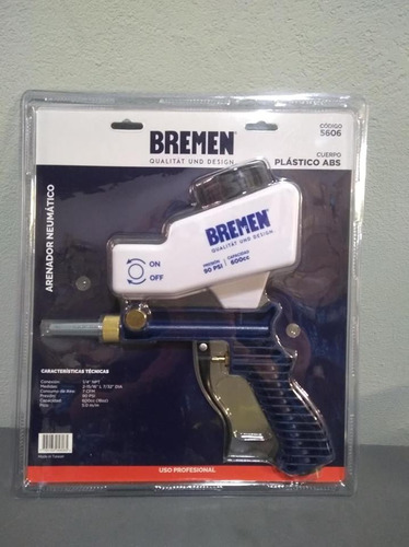 Imagen 3 de 7 de Pistola Arenadora Gravedad Neumatica Bremen Profesional