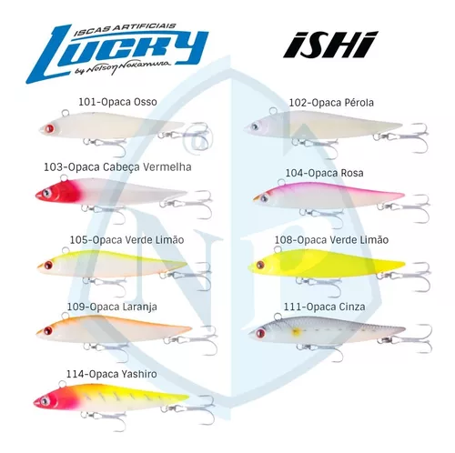 Isca Artificial Lucky by Nelson Nakamura Fatal - 102 Opaca Pérola