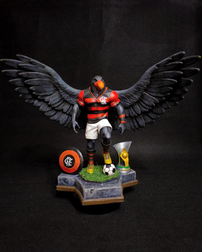 Boneco Mascote Flamengo Fc - Urubu Alado - 36cm -