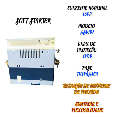 Soft Starter Ssw070130t5sz 130a 50cv 220v/ 75cv 380v/ Weg