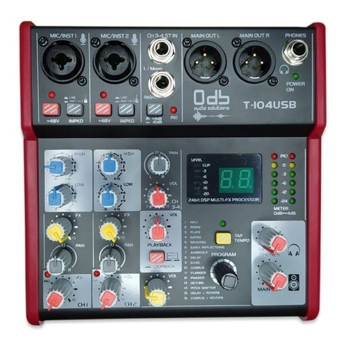 Interfaz Consola Mixer Con Efectos T104usb - Envio Inmediato