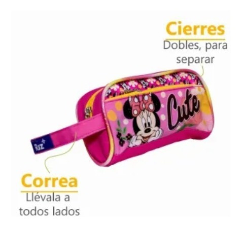 Set De Lapiceras Ruz Minnie Mouse Original 2 Pzs