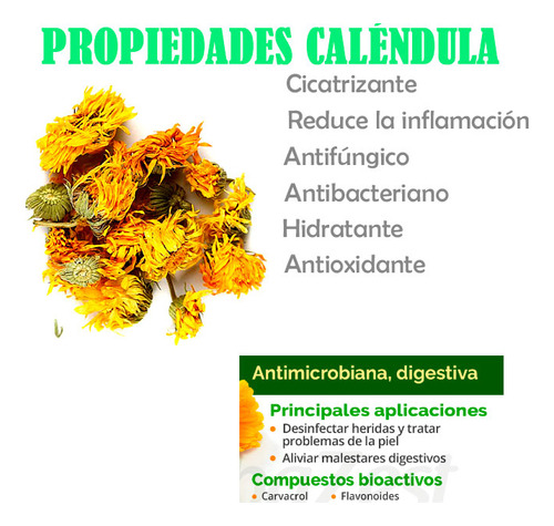 Flor De Caléndula Deshidratada Mercadela Té Infusión 1 Kilo