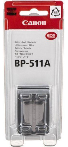Batería Canon BP-511a de 7,4 V/1390 mAh, duración de la batería de 2 horas