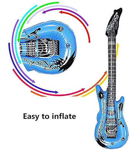 Drdudu Guitarra Inflable Impermeable Varios Colores Para Dec