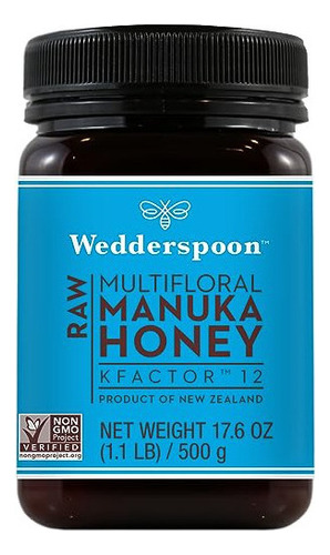 Wedderspoon Miel De Manuka Cruda Premium, Kfactor 12, 17.6 O