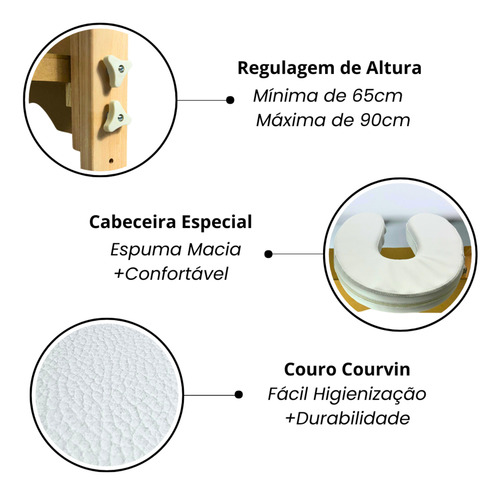 Kit Maca Fixa 80cm Spa Reclinável, Escada, Mocho E Escadinha