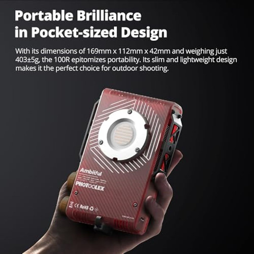 Ambitful Ambitoso Q100lite Combo 100w Video Led Luz Portabl