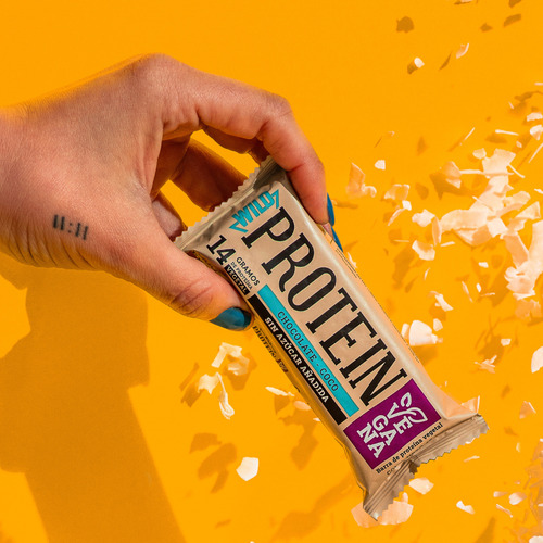 Wild Protein Chocolate Coco Vegana 16 Unidades