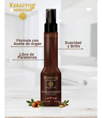 2 Pzas Nutrapel Keráctive Moroccan Argan Oil Serum 144ml