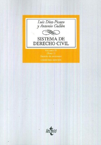 Libro Sistema De Derecho Civil Volumen Iv Tomo Ii Derecho De