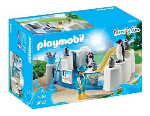 Playmobil Aquário Piscina Dos Pinguins Pinguinário 9062