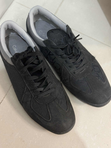 Tenis Hombre Calvin Klein Negros Con Detalle Talla 9mx 11 Us